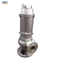 submersible water treatment waste pump with agitator